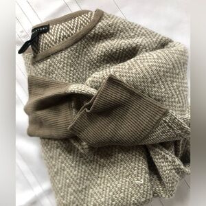 Oatmeal Patterned Batwing Sweater